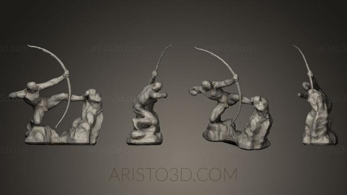 Figurines heroes, monsters and demons (STKM_0110) 3D model for CNC machine